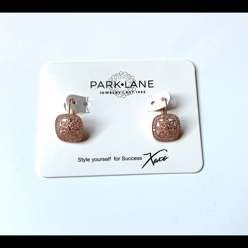 Park Lane Blossom Earrings, Rose Gold (NWT)